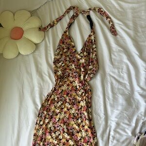 Beautiful long Floral vintage dress style